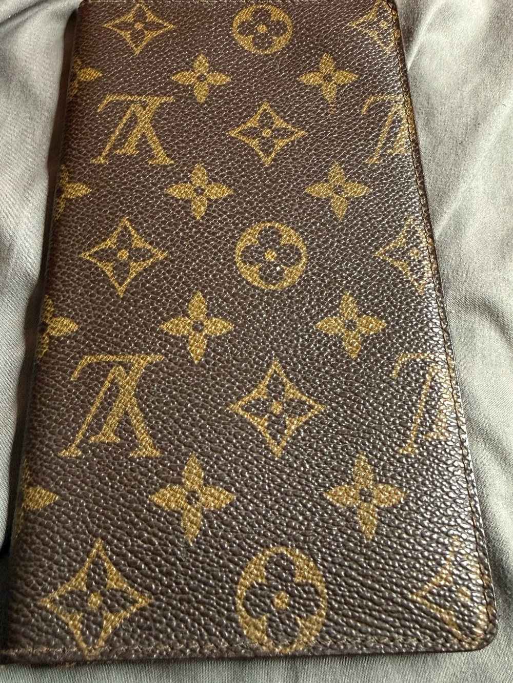 Louis Vuitton Brown and Gold Monogram Long Wallet